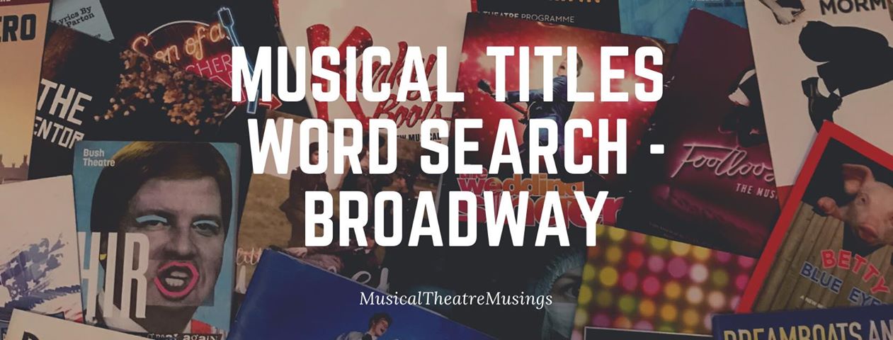 Word search broadway