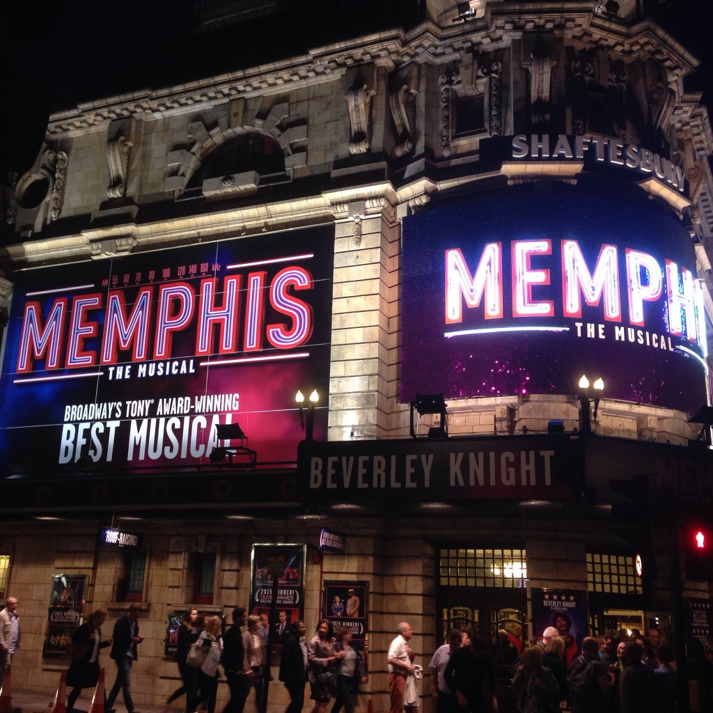 Memphis the musical at Shaftesbury Theatre