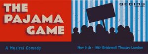 The Pajama Game Geoids banner