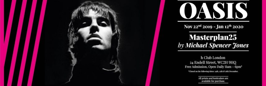 Masterplan 25 banner image with a black background and Liam's face in the centre.