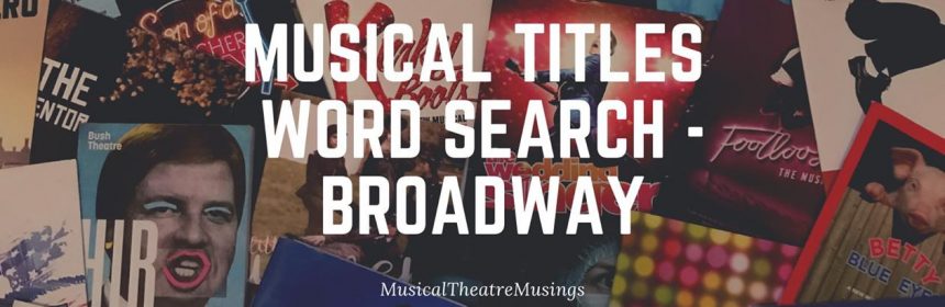 Word search broadway